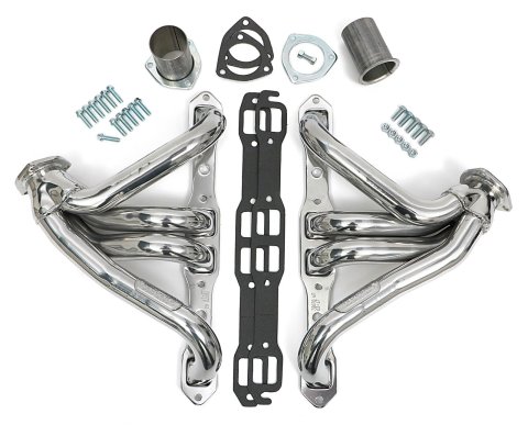 Hedman Street Headers 78076 Headers, Street, Mid-Length, Steel, Silver Ceramic Coated, Dodge, Plymouth, Big Block, Pair
