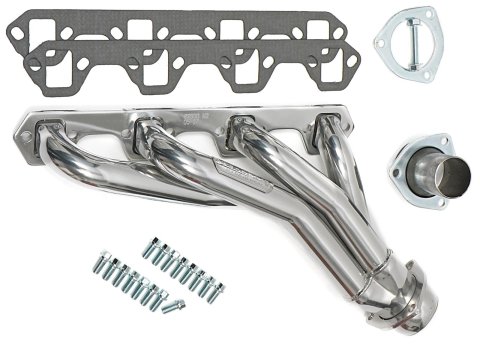 Hedman Specialty and Engine Swap Headers 89506 Headers, Swap, Mid-Length, Steel, Silver Ceramic Coated, Ford, Small Block Windsor, 5.0L, Each