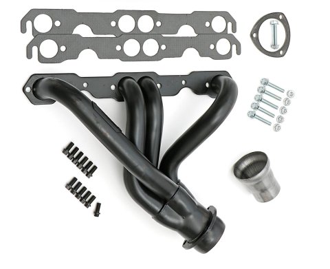Hedman Street Headers 68260 Headers, Street, Mid-Length, Steel, Temporary Paint, Chevy, 265, 283, Pair