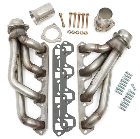 Hedman 304 Stainless Steel Headers 82400 Headers, Mid-Length, Steel, Natural, Small Block, Ford, Pair