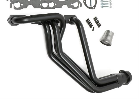 Hedman Street Headers 69090 Headers, Street, Long Tube, Steel, Temporary Paint, Chevy, GMC, Small Block, Pair