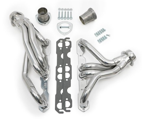 Hedman Street Headers 68646 Headers, Street, Mid-Length, Steel, Silver Ceramic Coated, Chevy, Camaro, Small Block, Pair