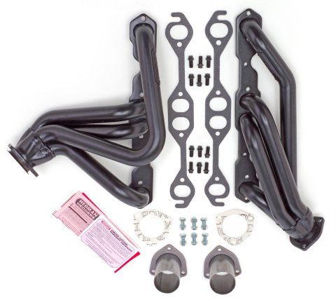 Hedman Specialty and Engine Swap Headers 68333 Headers, Swap, Mid-Length, Steel, Black Ceramic Coated, Chevy, Oldsmobile, Pontiac, Pair