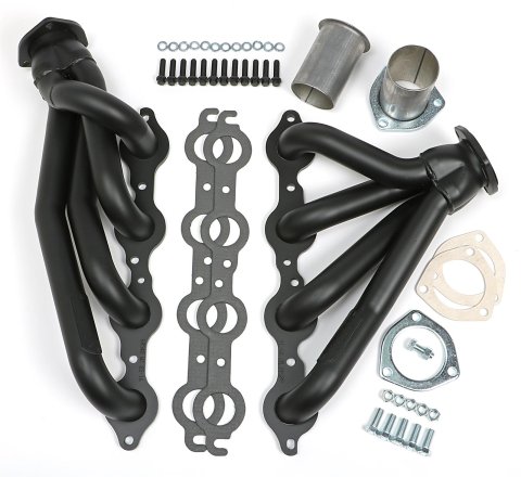 Hedman Specialty and Engine Swap Headers 68543 Headers, Swap, Mid-Length, Steel, Black Ceramic Coated, Chevy, GMC, Pair
