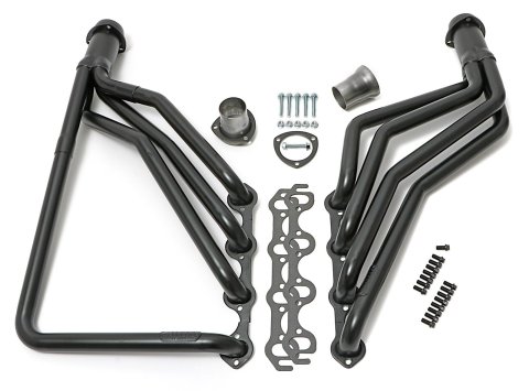 Hedman Street Headers for 1975-1978 MUSTANG II - 88350 Headers, Street, Long Tube, Steel, Temporary Paint, Ford, 302, Pair