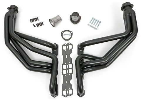 Hedman Street Headers 69080 Headers, Street, Long Tube, Steel, Temporary Paint, Chevy, GMC, Small Block, Pair