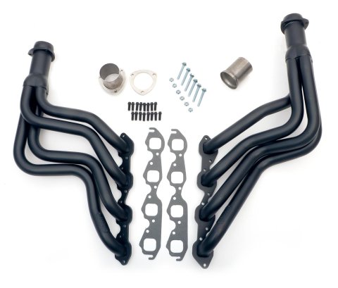 Hedman 304 Stainless Steel Headers 62193 Headers, Long Tube, Steel, Black Ceramic Coated, Chevy, Pair