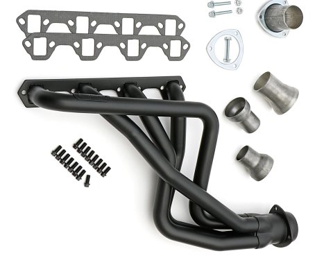 Hedman Street Headers 89353 Headers, Street, Long Tube, Steel, Black Ceramic Coated, Ford, Pair