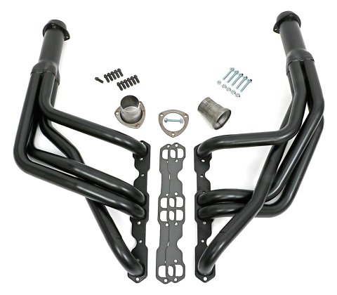 Hedman Street Headers 65003 Headers, Street, Long Tube, Steel, Temporary Paint, Chevy, Small Block, Pair