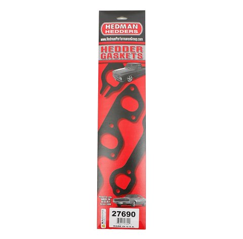 Hedman Header Gaskets 27690 Exhaust Gaskets, Header, High-Temperature, D-Port, Chevy, Small Block, Pair