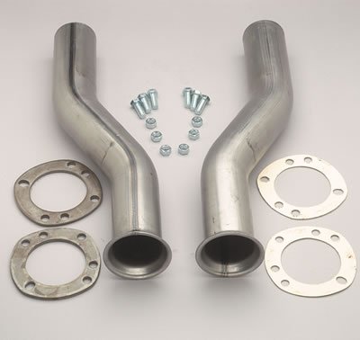 Hedman Universal Header X-Tensions 18806 Collector X-tensions, 3.0 in. Flange, S-Bend 2.5 in. x 17.0 OAL. Pipe, Pair