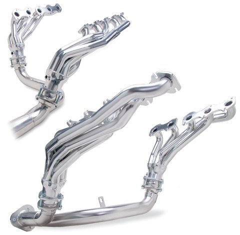 Hedman Street Headers 89666 Headers, Street, Mid-Length, Steel, Silver Ceramic Coated, Ford, 6.8L, Kit