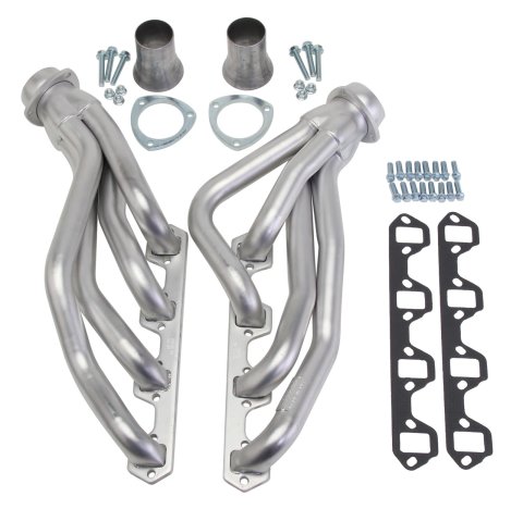 Hedman Elite Extreme-Duty Headers for 1969-1973 MUSTANG, TORINO, 1969-1971 RANCHERO - 88658 Headers, Extreme-Duty, Mid-Length, Steel, Silver Ceramic Coated, Ford, 351W, Pair