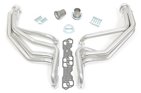 Hedman Elite Extreme-Duty Headers 69088 Headers, Extreme-Duty, Long Tube, Steel, Silver Ceramic Coated, Chevy, GMC, Small Block, Pair