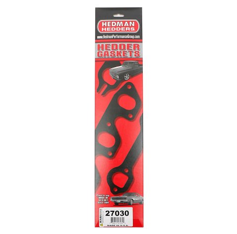Hedman Header Gaskets 27030 Gaskets, Raised Round Ports, Composite Steel Core, 0.625 in. Thick, Chevrolet, Small Block Gen I, Pair