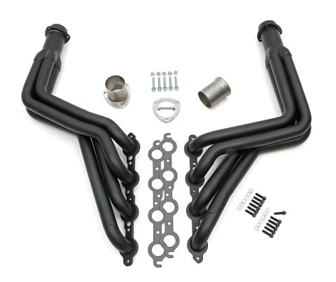 Hedman Hot Rodz Engine Swap Headers 62153 Headers, Swap, Long Tube, Stainless Steel, Black Ceramic Coated, Buick, Chevrolet, GMC, Oldsmobile, Pontiac, Pair