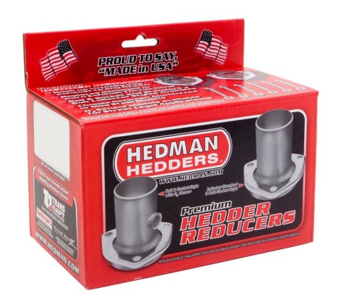 Hedman Header Reducers with 2.5 Inch Outlet 21112 Reducers, Ball and Socket Flange, 3 in. Inlet, in. Outlet, Steel, Aluminized, Pair
