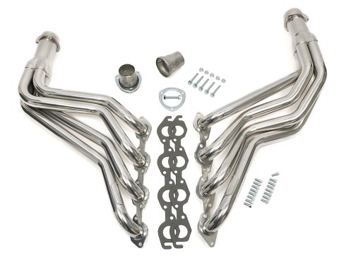 Hedman Street Headers 69116 Headers, Street, Long Tube, Steel, Silver Ceramic Coated, Chevy, GMC, Big Block, Pair