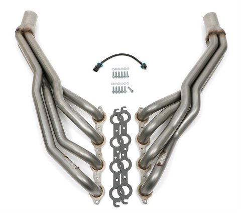 Hedman 304 Stainless Steel Headers 62570 Headers, Long Tube, Steel, Natural, Chevy, 6.2L, Pair