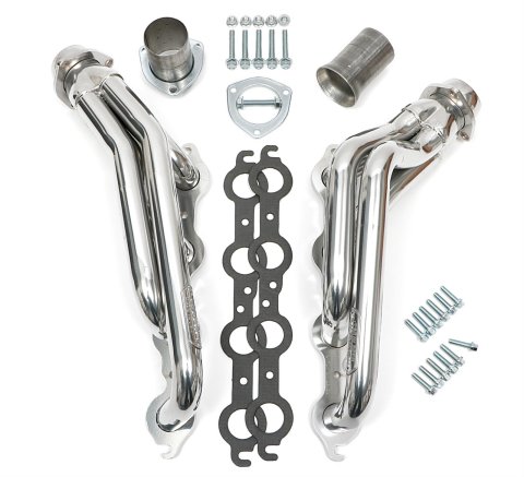 Hedman Hot Rodz Engine Swap Headers 69046 Headers, Swap, Mid-Length, Steel, Silver Ceramic Coated, GM, S10/S15, Pair