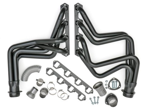 Hedman Street Headers 89270 Headers, Street, Long Tube, Steel, Temporary Paint, Ford, 351W, Pair
