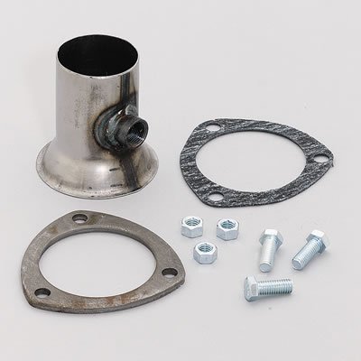 Hedman Oxygen Sensor Reducers with 2.25 Inch Outlet 21107 Header Reducer, Bung, 3-Bolt Flange, 3 in. Inlet, in. Outlet, Steel, Natural, Each