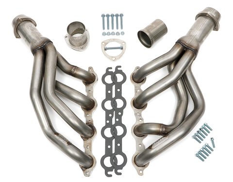 Hedman 304 Stainless Steel Headers 62710 Headers, Mid-Length, Steel, Natural, Chevrolet, Pontiac, Gen III/IV LS, Pair