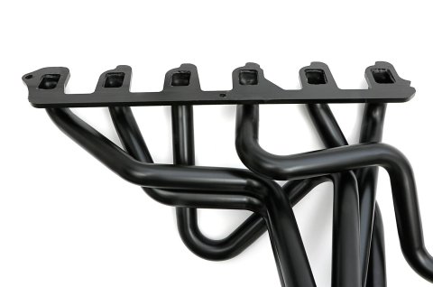 Hedman Street Headers 89300 Header, Street, Long Tube, Steel, Temporary Paint, Ford, L6, Each