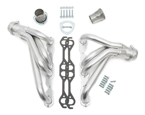 Hedman Elite Extreme-Duty Headers 68478 Headers, Extreme-Duty, Mid-Length, Steel, Silver Ceramic Coated, Chevy, Pontiac, 5.0L, 5.7L, Pair