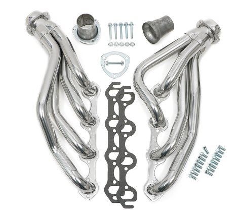 Hedman Street Headers 88656 Headers, Street, Mid-Length, Steel, Silver Ceramic Coated, Ford, 351W, Pair