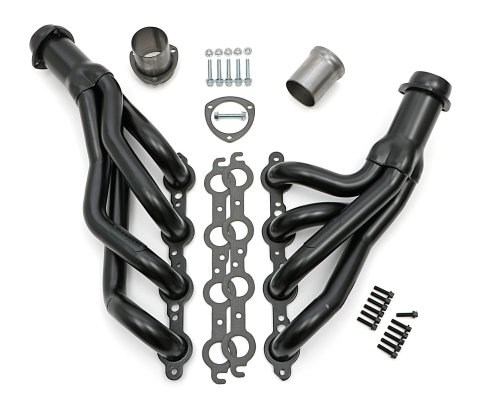Hedman Hot Rodz Engine Swap Headers 68020 Headers, Swap, Mid-Length, Steel, Temporary Paint, Buick, Chevrolet, GMC, Oldsmobile, Pontiac, Pair