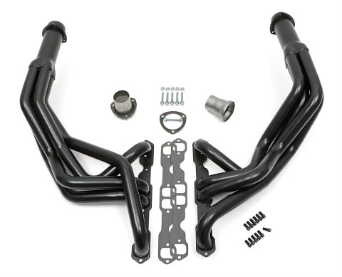 Hedman Street Headers 65004 Headers, Street, Long Tube, Steel, Temporary Paint, Chevy, Small Block, Pair