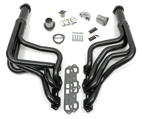 Hedman Street Headers 58150 Headers, Street, Long Tube, Steel, Temporary Paint, Oldsmobile, 400, 425, 455, Pair