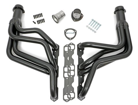 Hedman Street Headers for 1970-1981 CAMARO, 1975-1979 NOVA - 65104 Headers, Street, Long Tube, Steel, Temporary Paint, Chevy, Small Block, Pair