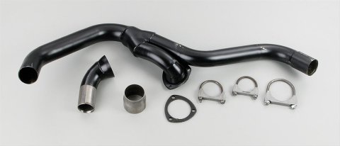 Hedman Y-Pipes for 1982-1992 CAMARO, FIREBIRD - 17478 Exhaust, Y-Pipe, Steel, Black Painted, Ball and Socket Flange, Chevy, Pontiac, Each