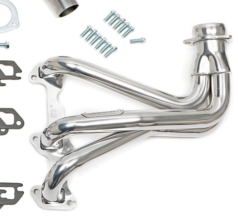 Hedman Street Headers 68416 Headers, Street, Long Tube, Steel, Silver Ceramic Coated, Buick, Chevy, Oldsmobile, Pontiac, 3.8L, Pair