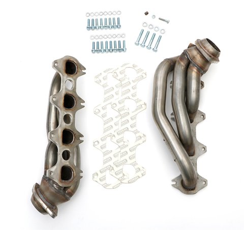 Hedman 304 Stainless Steel Headers 82700 Headers, Shorty, Steel, Natural, Ford, 4.6L, Pair