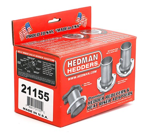 Hedman Ball and Socket Header Flange Kits 21155 Exhaust Flanges, 2.50 in. O.D., 4.00 in. Length, Stainless Steel, Female, Male, Flanges, Bolts Nuts, Kit