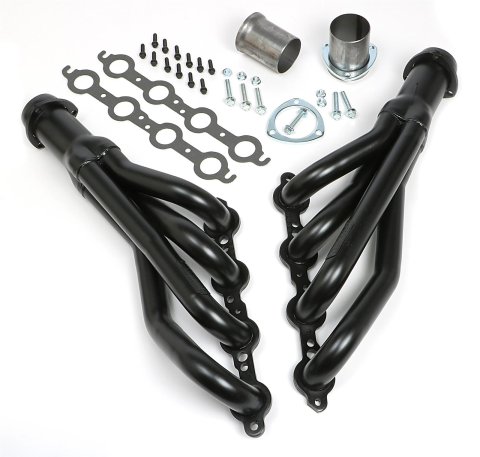 Hedman Hot Rodz Engine Swap Headers 69710 Headers, Swap, GM LS, Mid-Length, Steel, Temporary Paint, Chevy, GMC, Pair