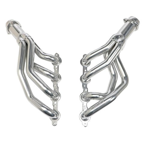 Hedman Hot Rodz Engine Swap Headers 68716 Headers, Swap, Mid-Length, Steel, Silver Ceramic Coated, Chevy, Pontiac, Pair