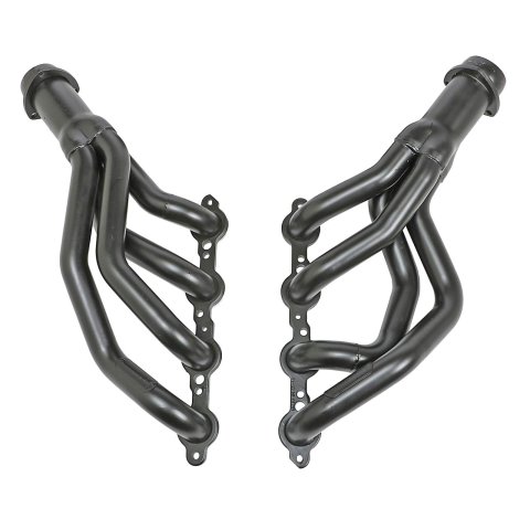 Hedman Hot Rodz Engine Swap Headers 68710 Headers, Swap, Mid-Length, Steel, Temporary Paint, Chevy, Pontiac, LS, Pair