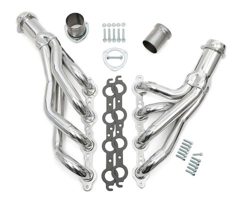 Hedman Hot Rodz Engine Swap Headers 68026 Headers, Swap, Mid-Length, Steel, Silver Ceramic Coated, GM, A/G Body, Pair