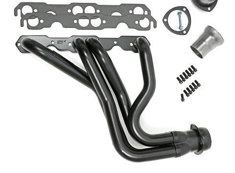 Hedman Street Headers 68460 Headers, Street, Long Tube, Steel, Temporary Paint, Chevy, Pontiac, 5.0, 5.7L, Pair