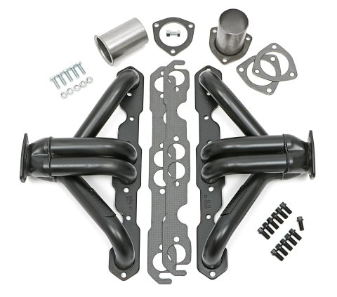 Hedman Traditional Block Hugger Headers for 1967-1982 LAND CRUISER, 1923-1954 STREET ROD - 68360 Headers, Traditional, Hugger, Steel, Temporary Paint, Toyota, Small Chevy, Pair