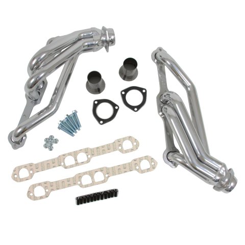 Hedman Street Headers 66617 Headers, Street, Mid-Length, Steel, Silver Ceramic Coated, Chevy, Big Block, Pair