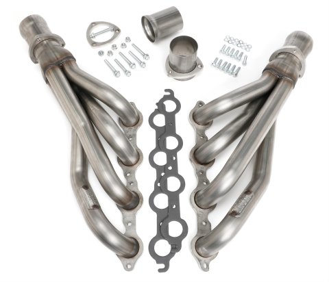 Hedman 304 Stainless Steel Headers 62740 Headers, Mid-Length, Steel, Natural, Chevrolet, GMC, Gen III/IV LS, Pair