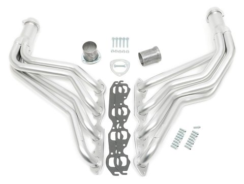 Hedman Elite Extreme-Duty Headers 69820 Headers, Extreme-Duty, Long Tube, Steel, Silver Ceramic Coated, Chevy, GMC, Big Block, Pair