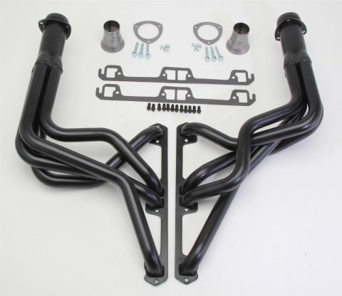 Hedman Street Headers 98310 Headers, Street, Long Tube, Steel, Temporary Paint, AMC, V8, Pair