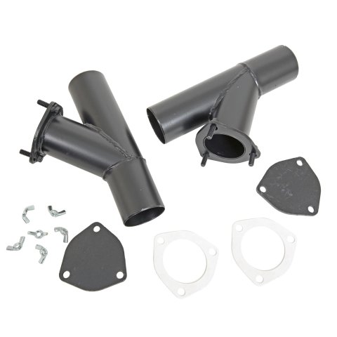 Hedman Quick-Eze 2.5 Inch Exhaust Cutouts 16250 Cutouts, Quick-Eze, Manual, Steel, Weld-On, 2 1/2 in. Diameter, Pair