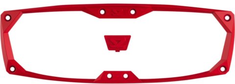 Seizmik Halo-R Series Mirror Bezel and Cap Kits 56-19002 Side View Components, Rear View Kits, ABS Plastic, Red, Fits Mirrors, Kit
